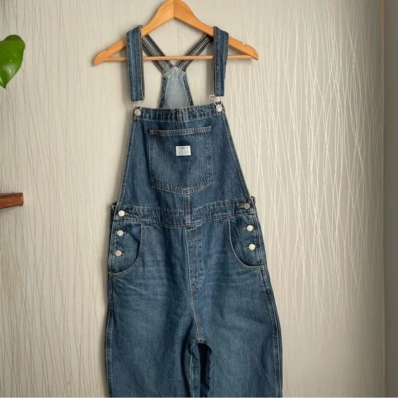 Levi's Women's Vintage Denim Jean Overalls Size Large - Picture 7 of 14